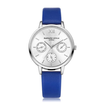 

Hot Sale Womens Watches Simple Scale Disc Ladies Quartz Movement Wristwatch Silver Border Leather Strap Clock Montre Femme