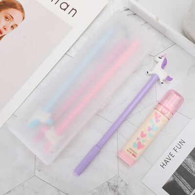 

Lengthened Medium Transparent Multipurpose Pen Box Pencil Case Cute