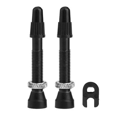 

1 Pair MTB Road Bike Bicycle Aluminum Tubeless Presta Valve Stems with Tool