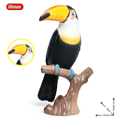 

Oenux Original Paradise Birds Flamingos Ara Seagull Pelican Snowy Owl Figurines High Quality PVC Animal Action Figure Child Toy