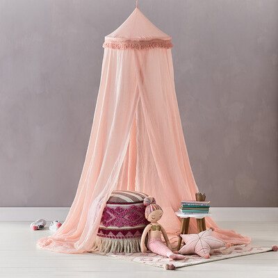 

Toponeto Kids Baby Bedding Round Dome Bed Canopy Netting Bedcover Mosquito Net Curtain