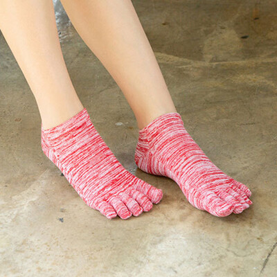 

Womens Soft Breathable Running Hiking Athletic Fitness Five Toes Casual Socks
