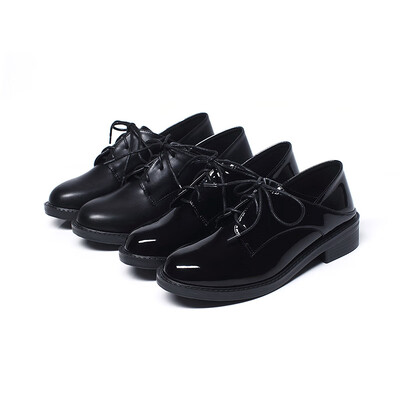 

2020 Europe&the United States England single shoes womens fashion simple&thick with thin