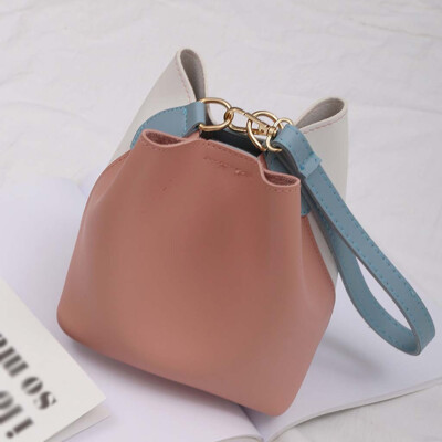 

Tailored Womens Fashion Color Bucket Bag Large Capacity Handbag Casual Shoulder Bag