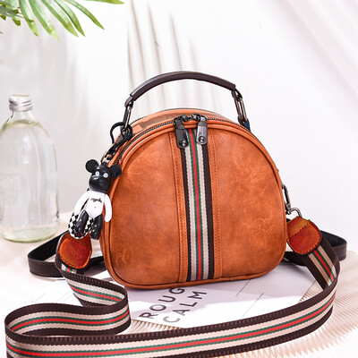 

Summer Korean version of Joker small round bag fashion single shoulder slung dual-purpose ladies portable backpack