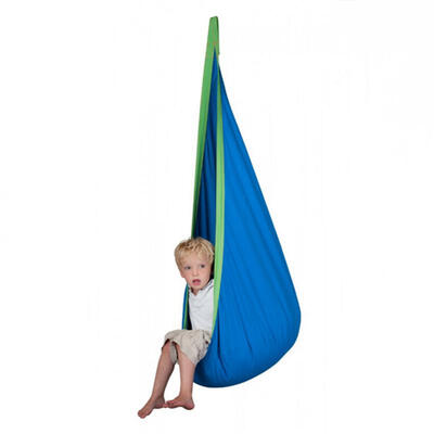 

Baby Inflatable Hammock Kids Hanging Chair IndoorOutdoor Child Swing Chair With Inflatable Cushion H1339 - Blue