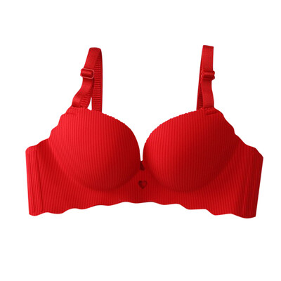 

Fashion Simple Wire Free Womens Push Up Bras Sexy Novel Heart-shaped Hollow Design Bras
