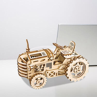 

Greensen Tractor Wooden Puzzle DIY Assembly Craft Kits Fantastic Educational Wooden Puzzle Model Kit