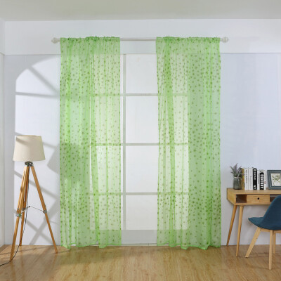 

Gobestart 1 PCS Pure Color Tulle Door Window Curtain Drape Panel Sheer Scarf Valances