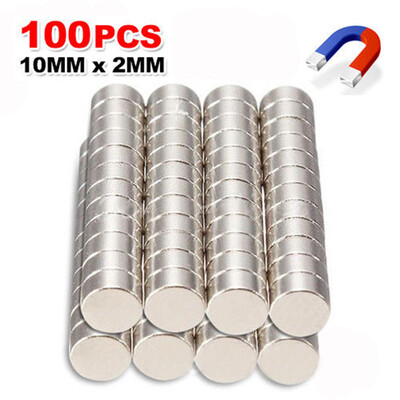 

Siaonvr 100x N35 Super Strong 10mm x 2mm Round Disc Magnets Rare Earth Neodymium Magnet