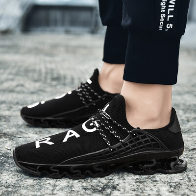 

New mens shoes breathable flying woven mesh shoes tank bottom casual tide shoes breathable outdoor leisure shocking running