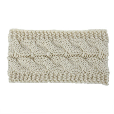 

12 Colors Women Warm Winter Snow Hat Fashion Wool Twist Knitted Turban Headband No Top Wool Hat Headband