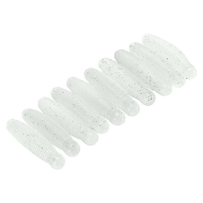 

10Pcs Fishing Lure 5cm 6cm Artificial Lure Reflective Shad Worm Environmental Maggot Grub Baits Worms Lure