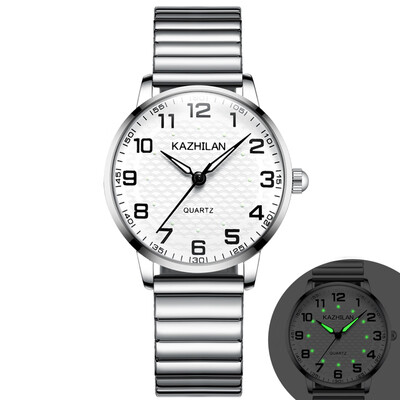 

Old watch dad mens large digital dial waterproof luminous spring with old watch ladies quartz watch