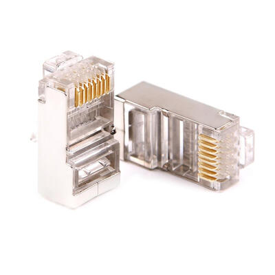 

100pcs Cat6 Crystal 8Pin RJ45 Modular Plug Network Connector Adapter Plugs