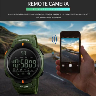 

SKMEI Fashion Mens Smart Watch Bluetooth Digital Sports Wrist Watch Waterproof