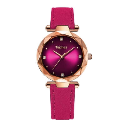 

Luxury Women Watches Fashion Colorful Leather Flower Surface Ladies Starry Sky Wristwatches Waterproof Clock Gift Drop Shipping