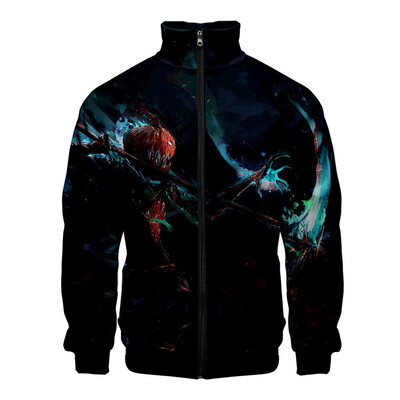 

Toponeto Mens Halloween Print Zipper Sportswear Long Sleeve Coat Jacket Outwear