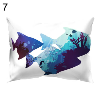 

Color Animal Printed Rectangle Throw Pillow Case Cushion Cover Home Car Decor
