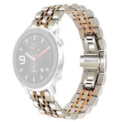 

〖Follure〗Stainless Steel Watch Band Accessory Band Bracelet Strap for AMAZFIT GTR 42MM