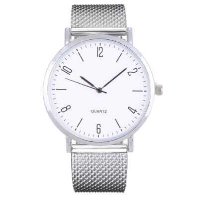 

New fashion casual ladies simple digital quartz watch plastic mesh belt watch female models