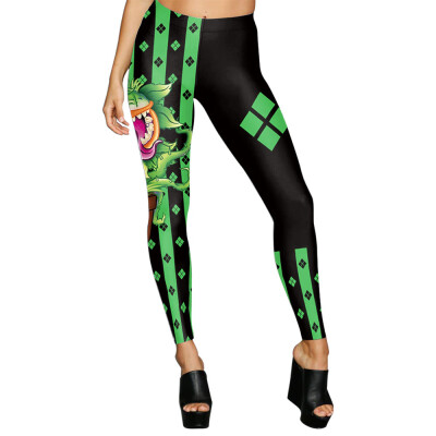 

Tailored Women Happy Halloween Casual Printed Yoga Gym Stretchy Sports Pants Trousers