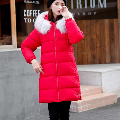 

Toponeto Women Winter Warm Coat Hooded Thick Warm Loose Jacket Long Overcoat