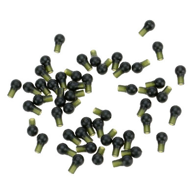 

50pcs 10mm Round Head Buffer Beads Carp Fishing Tackle Terminal Rigs Fishing Accessories
