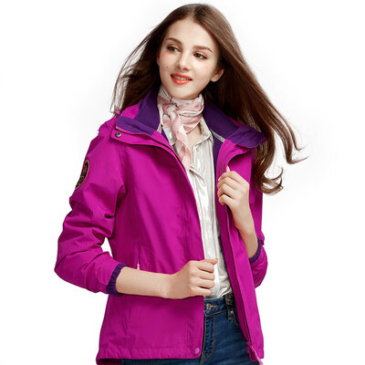 

Camel outdoor CAMEL Jackets men&women three-in-one two-piece waterproof windproof mountaineering clothing female A8W131155 Yan Zi S