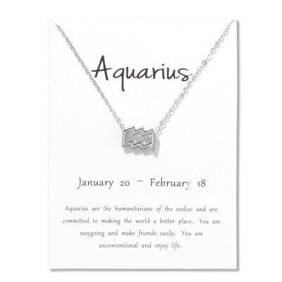 

12 Constellations Necklace Pendant Aries Taurus Gemini Cancer Leo Virgo Libra Scorpio Sagittarius Capricorn Aquarius Pisces
