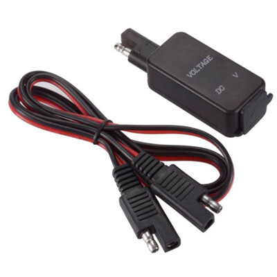 

12V Black Motorcycle SAE To USB Dual Port Charger Extension Cable Adapter Parts