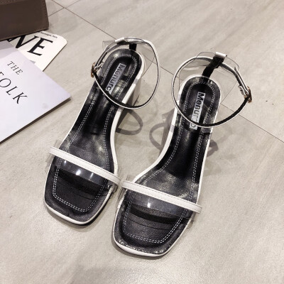 

Sandals fairies wind summer fashion buckle heels heels