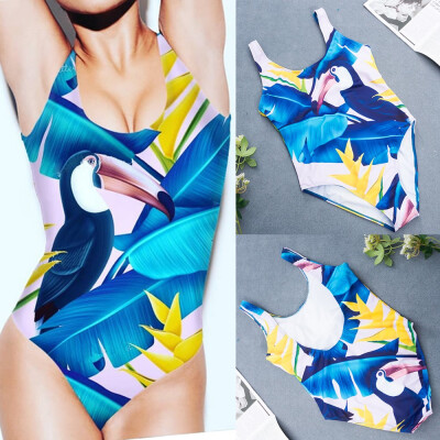 

Roseonmyhand Fahion Sexy Bikini One-Piece Swimsuit Printing Swimwear Beachwear Bikini