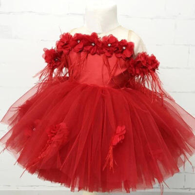 

1-6T Princess Kids Baby Girls Dress Lace Flower Party Wedding Bridesmaid Dresses