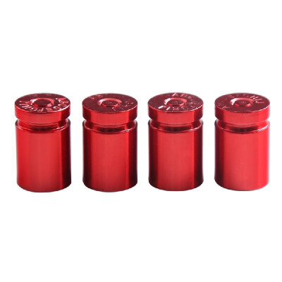 

4Pcs Tire Valve Stem Cover Caps Aluminum Car Wheel Air Pressure Valve Cap Bullet Shell Dust Cap for Automotive Motorcycles Bicycle