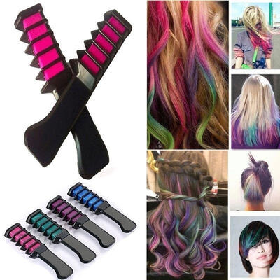 

6PCSSET Mini Disposable Salon Use Hair Dye Comb Crayons For Hair Color Chalk