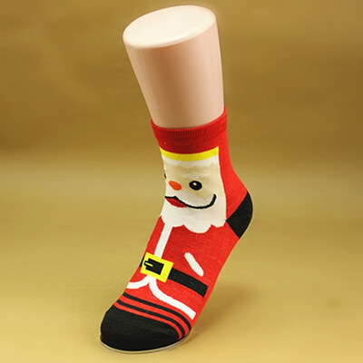 

Christmas Gift Women Winter Warm Cotton Socks Santa Claus Reindeer Snowman Bear