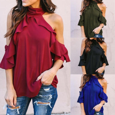 

Fashion Women&39s Long Sleeve Loose Blouse Casual Shirt Summer Tops T-Shirt Hot