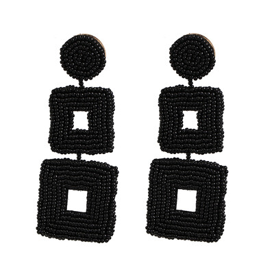 

JURAN 2019 New Design Handmade Beaded Drop Earrings For Women Charm Pendant Statement Dangle Earring Jewelry