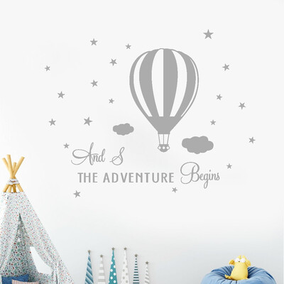 

Toponeto The Adventure Begins Home Decor Wall Sticker Decal Bedroom Vinyl Art Mural