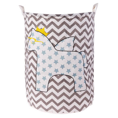 

Waterproof Dirty Clothes Barrel Folding Laundry Basket Storage Organizer