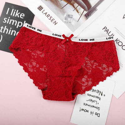 

Sexy Lace Panties Women Fashion Cozy Lingerie Tempting Pretty High Quality Cotton Low Waist Cute Women Underwear T2