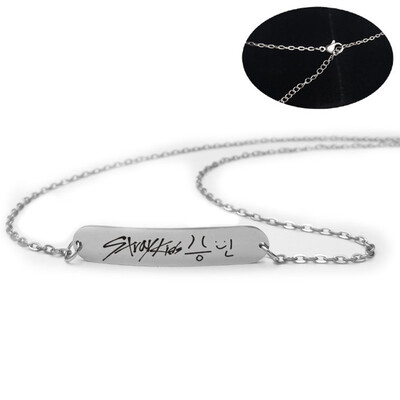 

Kpop Straykids Stray Kids Pendant Necklace Fashion Jewelry Silver Titanium Chain Necklaces & Pendants Highlight Your Collarbone