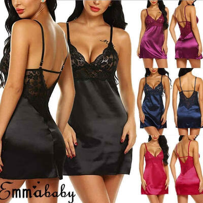 

UK Sexy Ladies Lingerie Sleepwear Women Babydoll Robe Underwear Night Dress