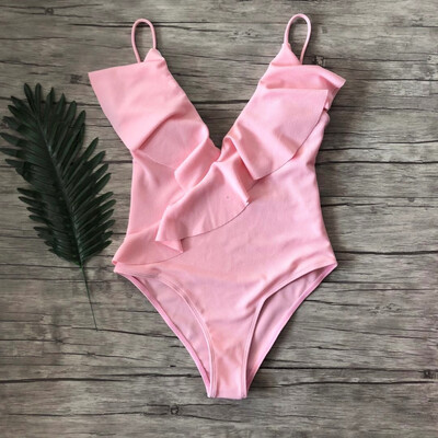 

Womens Pad Bikini Swimming Costume Backless One Piece Swimsuit Monokini Swimwear