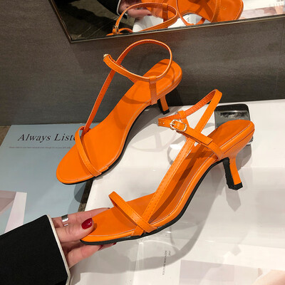 

Sandals Fairy Wind In the Evening Hundreds of High-heeled Shoes in the Evening Summer Fine-heeled Lace Shoes in the Tide of Ins