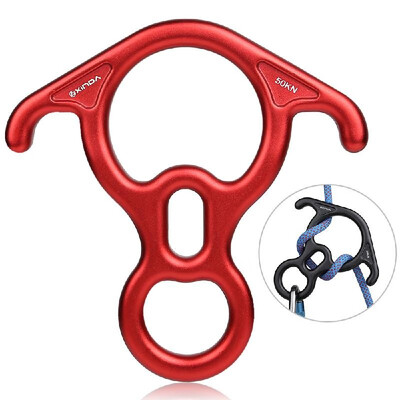 

Outdoor Rappelling Gear Ring Abseiling Descender for Rocking Climbing Mountaineering High Level Working
