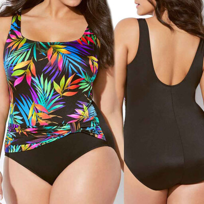 

Roseonmyhand Sexy Women One Piece Print Swimsuit Push Up Padded Bikini Swimwear