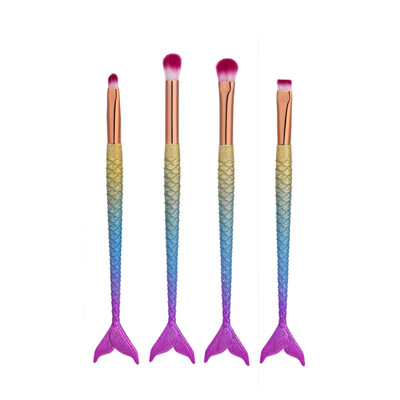 

〖Follure〗4PCS Fish Scale Brush Fishtail Bottom Brush Powder Blush Makeup Cosmetic Brush