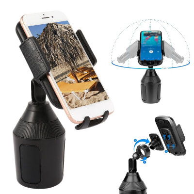 

360degree Adjustable Car Cup Holder Stand Cradle Mount Clip for Cell Phone GPS Tablet